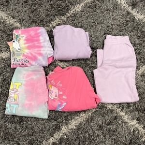 Girls Hoodie Sweatshirt Jogger Bundle Size 10-12 Large Art Class